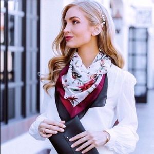 NEW Chan Luu Floral Silk Scarf